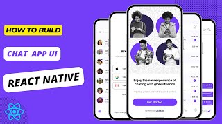 ChatMessaging App  React Native UI [upl. by Hogue]