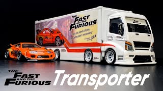 The Fast amp Furious Transporter 8 wheels Paul Walker Toyota Supra Tomica Transporter Custom [upl. by Akeret]