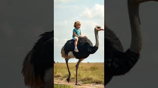 The Shocking Reason This Kids Ostrich Ride is Going Viral RIGHT NOW [upl. by Zelle]