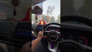 Steering wheel response of Kia Carens😱😱 automobile kiacarens trendingshorts explorepage [upl. by Yelkreb]