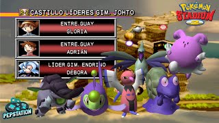 EQUIPO SHINY vs LIDERES DE GIMNASIO R2 DÉBORA Pokemon Stadium 2 Español [upl. by Arabela568]