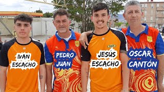 ✌💯OPEN DE PETANCA PROVINCIA DE ALICANTE Jesús Escacho y Iván Escacho VS Pedro Juan y Oscar Cantón [upl. by Setarcos]