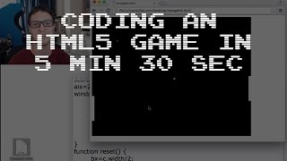 Coding an HTML5 Canvas Game with JS in 5 min 30 sec [upl. by Anura]