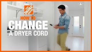 How to Change a Dryer Cord  The Home Depot [upl. by Lenra642]