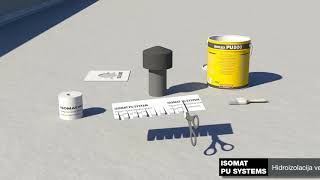 Primena poliuretanske vodonepropusne membrane ISOFLEXPU 500 na ravnim krovovima [upl. by Afihtan]