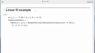 Fitting data in Mathematica [upl. by Phina]