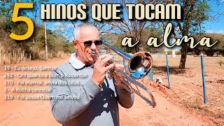 Álbum Completo  5 HINOS NA COMUNHÃO Tocados no TROMBONE CCB [upl. by Krever890]