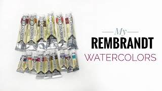 My Rembrandt Watercolors [upl. by Junina]