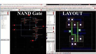 Cadence Virtuoso Layout of NAND Gate  Part2 [upl. by Nogam]