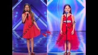 Emanne Beasha Americas got talent vs Arabs got talent audition [upl. by Noiemad]