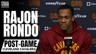 Rajon Rondo Reacts to Cleveland Cavs Acquiring Caris LeVert amp Cavaliers Becoming a Contending Team [upl. by Jacobsen988]