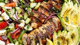 Loaded Greek Chicken Avocado Salad [upl. by Sherburne]