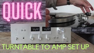 How to connect a turntable to an amplifier [upl. by Ebeohp]