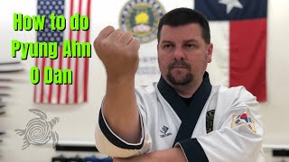 How to do Pyung Ahn O Dan for Tang Soo Do [upl. by Romine]