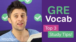 Top 3 GRE Vocab Study Tips [upl. by Sydel]