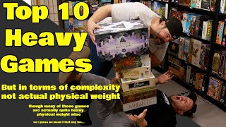 Top 10 Heavy Board Games [upl. by Budding]