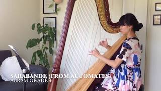 Sarabande from Automates Bernard Andres ABRSM Grade 4 Harp [upl. by Seka]