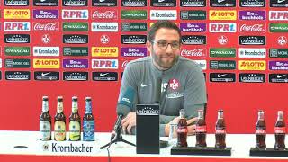 LIVE Pressekonferenz vor dem Heimspiel gegen die SG Sonnenhof Großaspach [upl. by Hubey248]