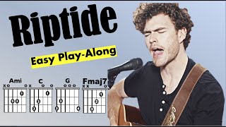 Riptide Vance Joy GuitarLyric Chords PlayAlong [upl. by Annawit]