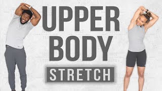 15 Minute Upper Body Stretch Routine ChestShouldersBack amp More [upl. by Ban]