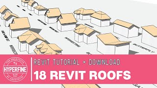 Revit Roof Tips and Tricks  18 Roofs in 11 minutes [upl. by Arriet]