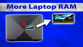 How to upgrade your laptop RAM  Example with HP Omen 2019 Laptop [upl. by Novaat]