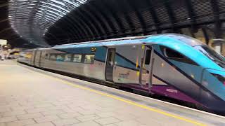 A Transpennine Express Class 802 Departs York Railway Station [upl. by Suzzy184]