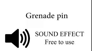 Grenade pin pull SOUND EFFECT [upl. by Fafa308]