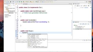 Java Interfaces Tutorial create implement and extend [upl. by Cupo]