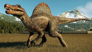 Jurassic World Evolution 2  Spinosaurus Gameplay PS5 UHD 4K60FPS [upl. by Ecnerwal]