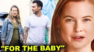 Behati Prinsloo Reveals She Has To Stay With Adam Levine quotFor The Babyquot [upl. by Vanna483]