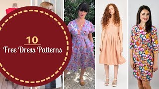 10 FREE Dress Patterns [upl. by Rafaellle]