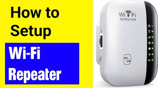 How to Setup WIFI Repeater  How to setup wifi extender [upl. by Kassie]