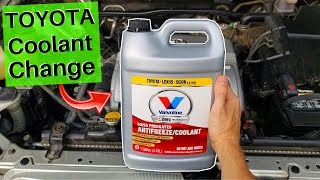 How To Change Toyota Coolant Highlander Corolla Camry 4Runner Tacoma Tundra Jonny DIY [upl. by Caddaric252]