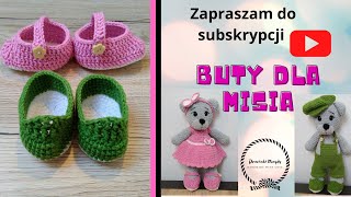 Buty dla misia na szydełku  Crochet teddy bear boots [upl. by Uriah212]