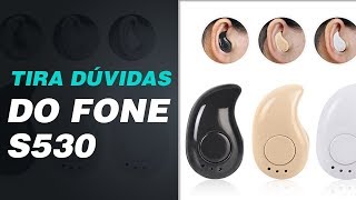 TIRA DÚVIDAS SOBRE FONE DE OUVIDO SEM FIO BLUETOOTH S530  Papo Tech [upl. by Fenella]