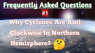 Why Cyclones Are Anticlockwise In Northern Hemisphere  Coriolis Effect [upl. by Dikmen802]