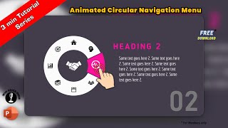 160PRO PowerPoint Interactive Animated Circular Navigation Menu using Morph Transition [upl. by Rodrique]