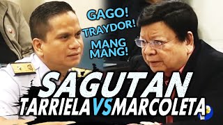 MAINIT na sagutan ni Tarriela at Marcoleta sa house hearing [upl. by Eiramadnil]