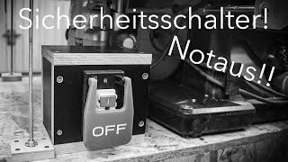 Notaus für die Tischfräse  Nullspannungsschalter  Sicherheitsschalter anschließen [upl. by Kannav853]