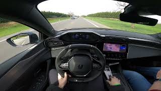 2023 Peugeot 408 GT Hybrid PHEV 225 eAT8  POV Test Drive [upl. by Neddie]