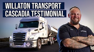 Freightliner Cascadia  Willaton Transport Customer Testimonial [upl. by Aicittel84]