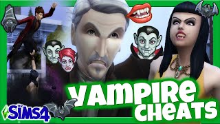 ALL THE SIMS 4 VAMPIRE CHEATS YOU NEED  Vampire Skill Cheats  ChaniZA [upl. by Avalsorim]