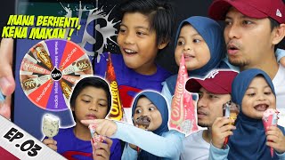 😭 spin the wheel challenge EP3 RAMPAS Aiskrim JANGAN NANGIS 😱 eat with Pipizolla [upl. by Eadrahs]