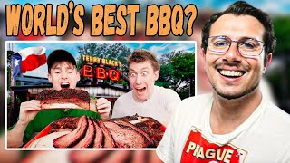 Brits try real Texas BBQ for the first time Reaction [upl. by Marvin]