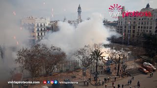 Fallas Valencia 2022 Mascletà 4 de Marzo 2022 Pirotecnia Zaragozana [upl. by Almat361]