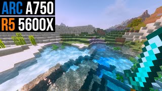 Intel ARC A750  Minecraft 1194  1080p  8 Shaders Tested [upl. by Arahahs]