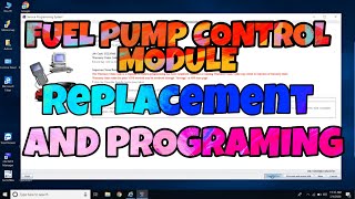 fuel pump control module replacement and programing new 2020 [upl. by Noelc]