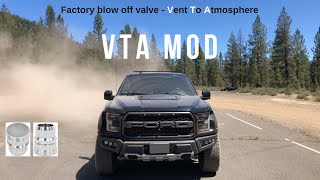 Gen 2 Ford Raptor Electronic Blow Off Valve  VTA Mod Install Result [upl. by Ammann]