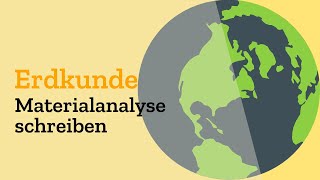 Materialanalyse amp Lokalisation in Erdkunde  Aufgaben im Abitur in Geographie mit Themen Klausur [upl. by Novyert769]